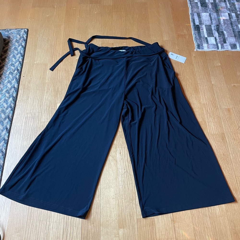 Sympli, NEW Navy 27204 Wide Leg Trouser Crop NWT - Picture 2 of 5